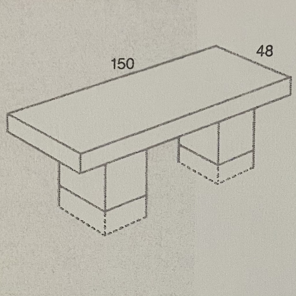 Banc Droit Simple